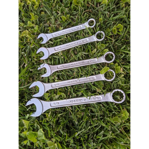 Vintage Mark I G.L. Company Inc. 16 Pieces 3/8" Drive Combination Wrench Set - Picture 5 of 8